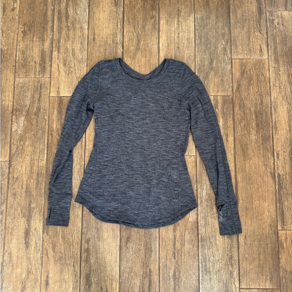 lululemon athletica Charcoal Long Sleeve Top
